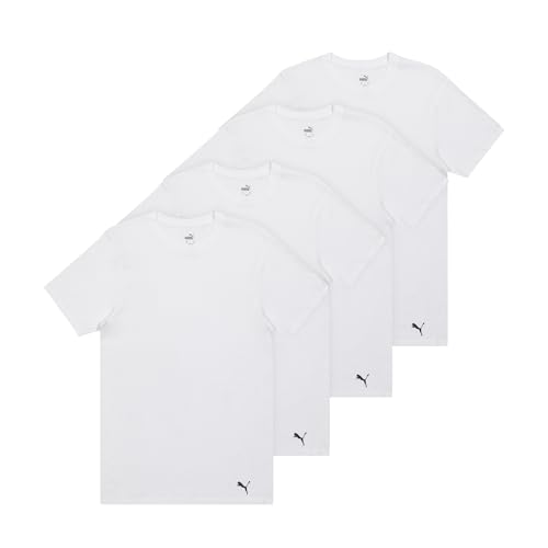 PUMA Herre T-shirt 4-Pak Crewneck Kortærmet PCOREM237688