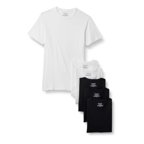 Amazon Essentials Herre Undertrøjer Crewneck Slim-Fit S17AE80000 6-Pak
