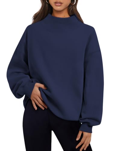 Trendy Queen Mock Neck Sweatshirt til Kvinder
