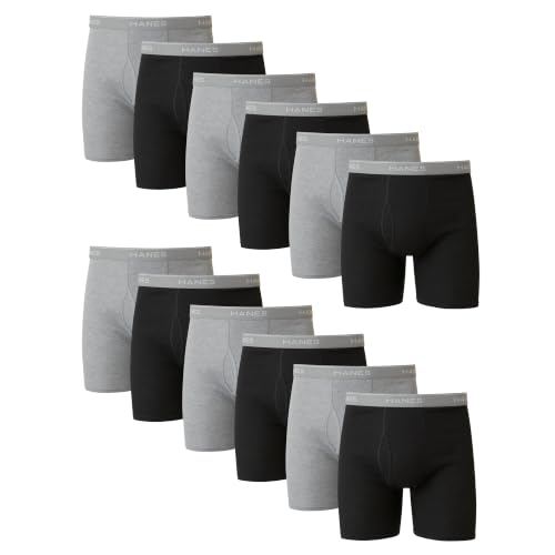 Hanes Herre Underbukser Boxer Briefs Bomuld 734Q12