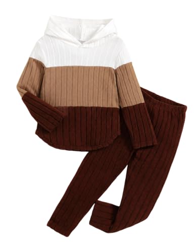 Pige Tøjsæt Hættetrøje Sweatshirt Leggings Efterår Vinter