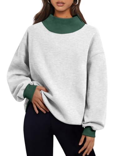 Trendy Queen Mock Neck Sweatshirt til Kvinder