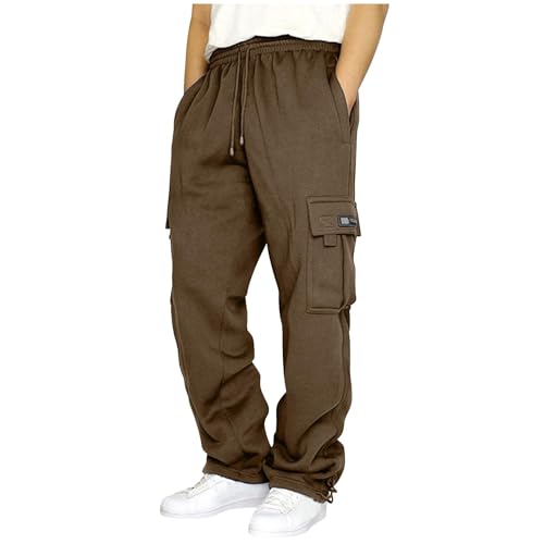 Herre Joggingbukser Cargo Fleece Løstsiddende