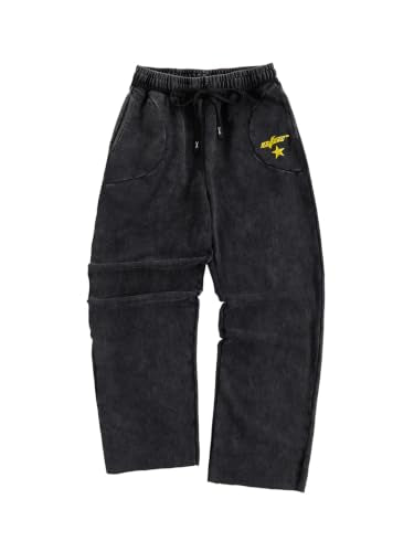 SOLY HUX Herre Træningsbukser Y2K Baggy Casual