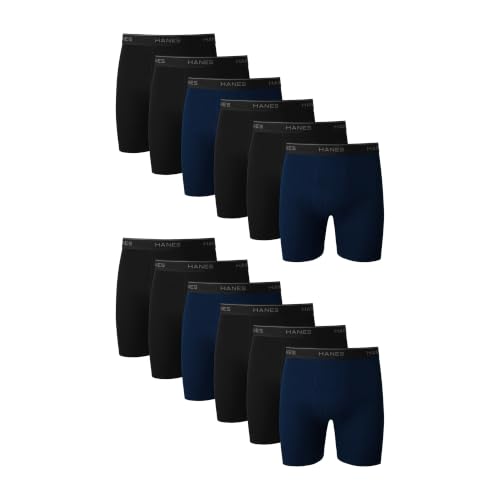 Hanes Herre Underbukser Boxer Briefs Bomuld 734Q12