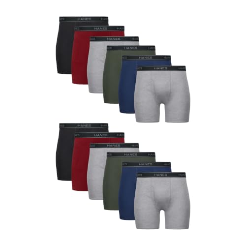Hanes Herre Underbukser Boxer Briefs Bomuld 734Q12