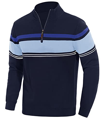EKLENTSON Herre Striktrøje Quarter Zip EK-501