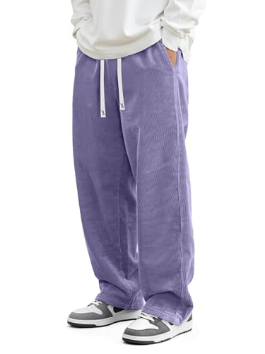 JMIERR Herre Fløjlsbukser Wide Leg Baggy Sweatpants