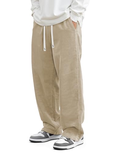 JMIERR Herre Fløjlsbukser Wide Leg Baggy Sweatpants