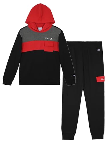 Champion Drenge Joggersæt Fleece Hættetrøje og Sweatpants BCMPJOGSET2PC