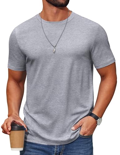 COOFANDY Herre T-Shirt Crew Neck Kortærmet Cxj010453