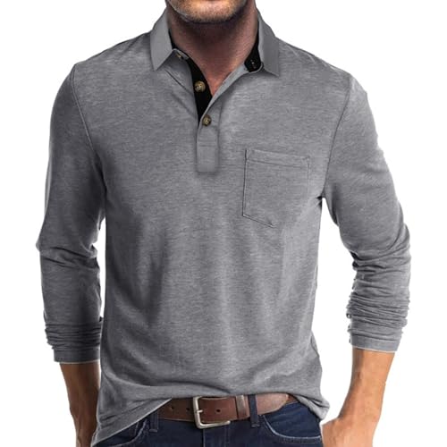 Envmb Herre Polo T-shirt Langærmet Med Lomme