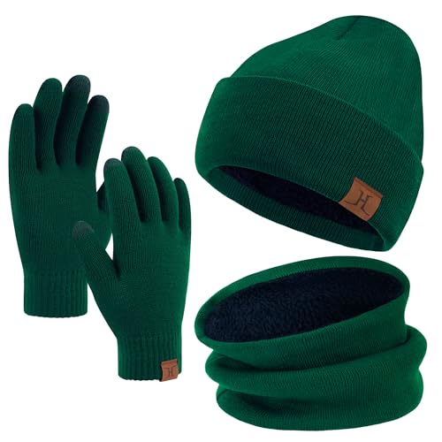 FZ FANTASTIC ZONE Unisex Vinterhue Tørklæde Handsker