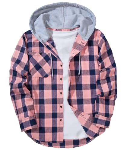 ZITY Herre Skjorte Flannel Hoodie Casual Langærmet