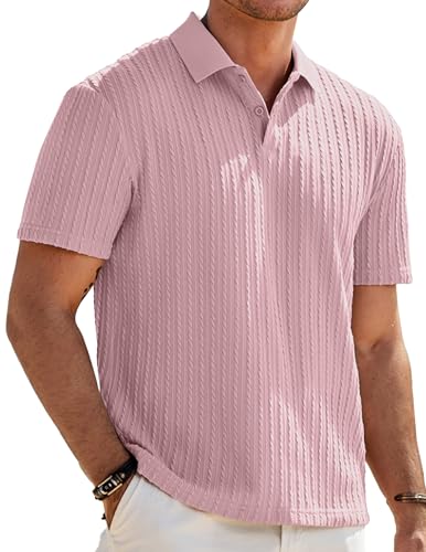 Herre Poloshirt Kortærmet Tekstureret Casual