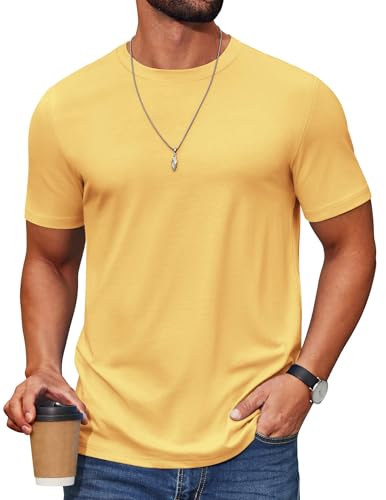 COOFANDY Herre T-Shirt Crew Neck Kortærmet Cxj010453