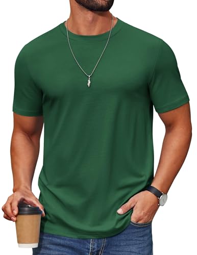 COOFANDY Herre T-Shirt Crew Neck Kortærmet Cxj010453