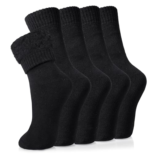 Dame Termosokker Vinter Ekstra Tykke Crew 5 Par