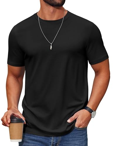 COOFANDY Herre T-Shirt Crew Neck Kortærmet Cxj010453
