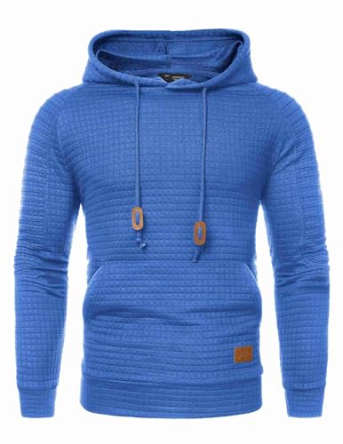 COOFANDY Herre Hættetrøje Pullover Vaffelstrik Casual