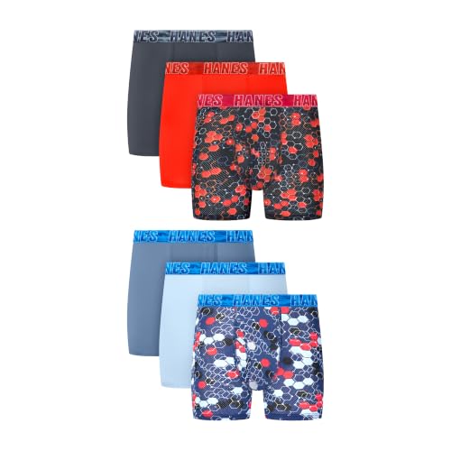 Hanes Drenge Boksershorts Moves Performance 6-Pak BX92GA