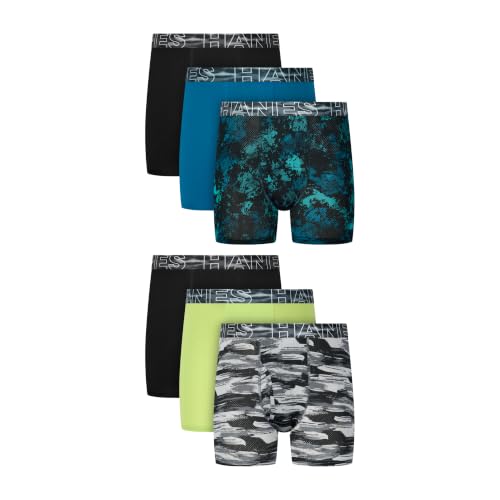 Hanes Drenge Boksershorts Moves Performance 6-Pak BX92GA