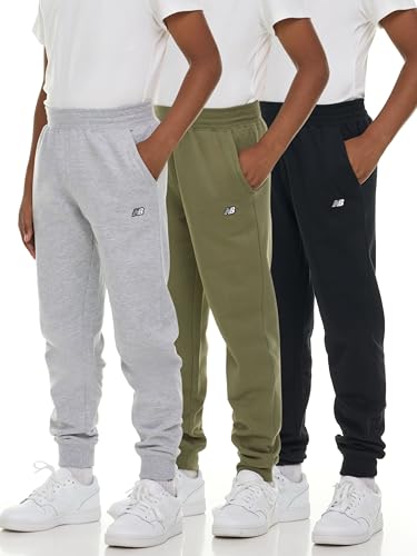 New Balance Drenge Joggingbukser Fleece 3-Pak