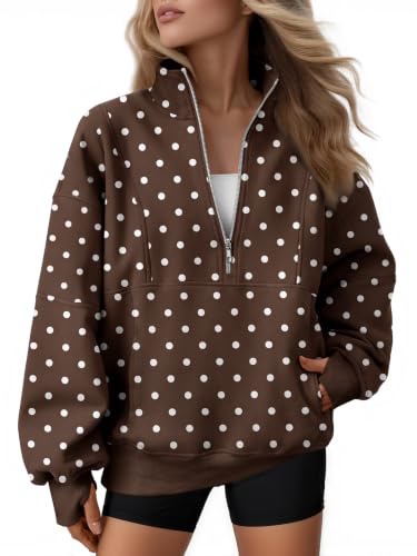 AUTOMET Quarter Zip Fleece Sweatshirt til Kvinder