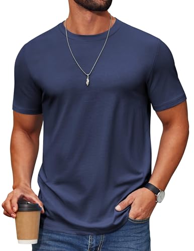 COOFANDY Herre T-Shirt Crew Neck Kortærmet Cxj010453