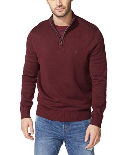 Nautica Herre Striktrøje Quarter-Zip Langærmet S01803