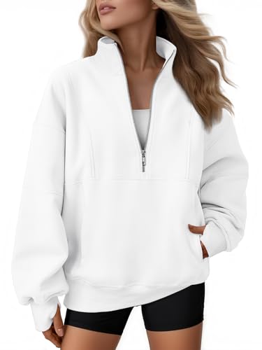 AUTOMET Quarter Zip Fleece Sweatshirt til Kvinder