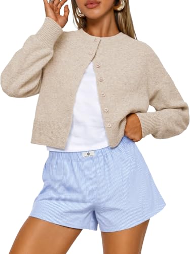Trendy Queen Cropped Cardigan Trøje til Kvinder Trd688