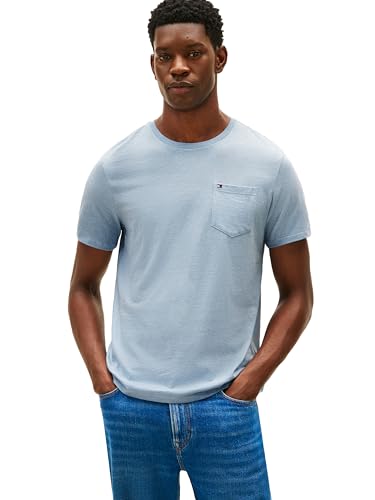 Tommy Hilfiger Herre T-shirt Essential Bomuld Brystlomme Kortærmet
