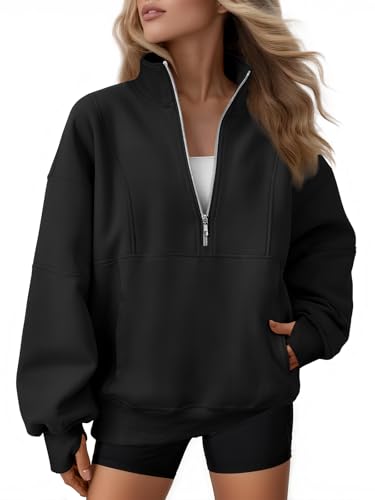 AUTOMET Quarter Zip Fleece Sweatshirt til Kvinder