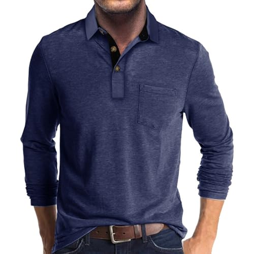 Envmb Herre Polo T-shirt Langærmet Med Lomme