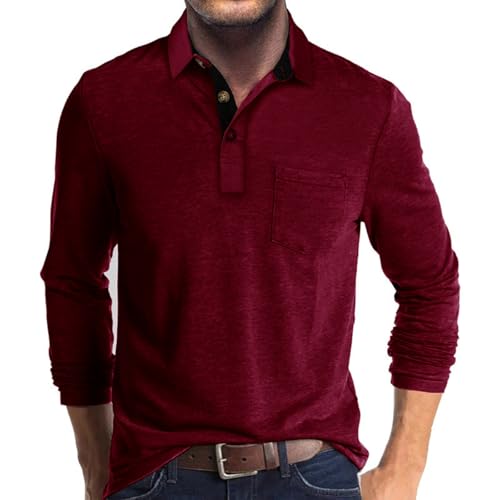 Envmb Herre Polo T-shirt Langærmet Med Lomme