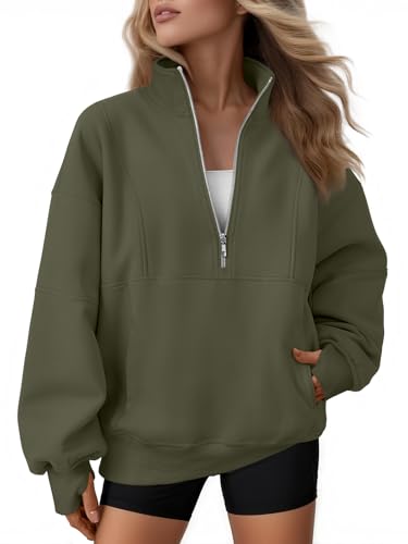 AUTOMET Quarter Zip Fleece Sweatshirt til Kvinder