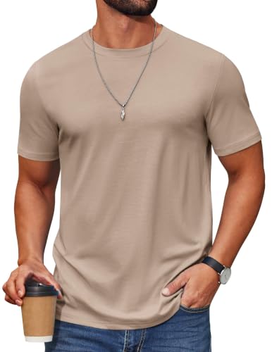 COOFANDY Herre T-Shirt Crew Neck Kortærmet Cxj010453