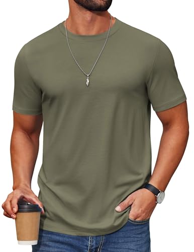 COOFANDY Herre T-Shirt Crew Neck Kortærmet Cxj010453