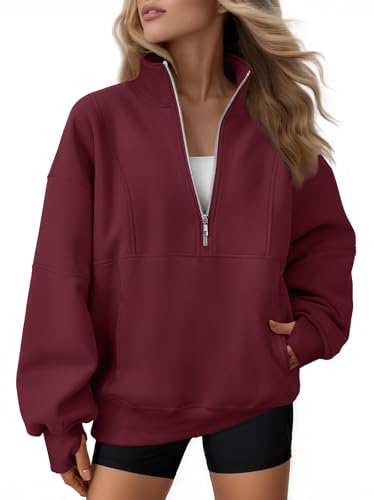 AUTOMET Quarter Zip Fleece Sweatshirt til Kvinder