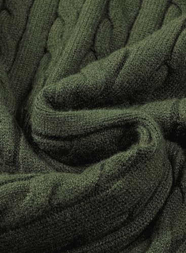 JMIERR Herre Striktrøje Kabelstrik Langærmet Pullover