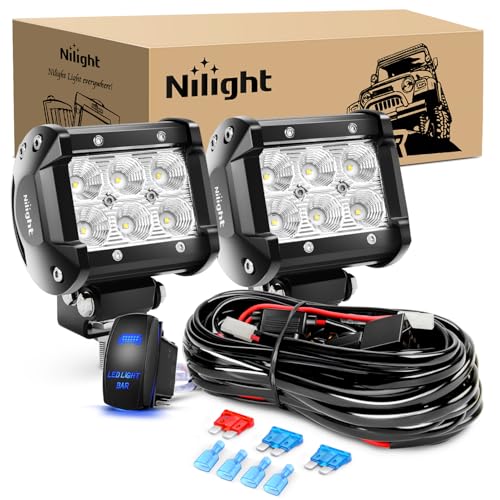 Nilight LED Pods Arbejdslygter 2 Stk. 60001F-B