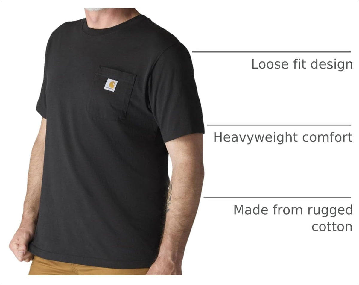 Carhartt Herre T-shirt Iconic K87 Pocket Kortærmet