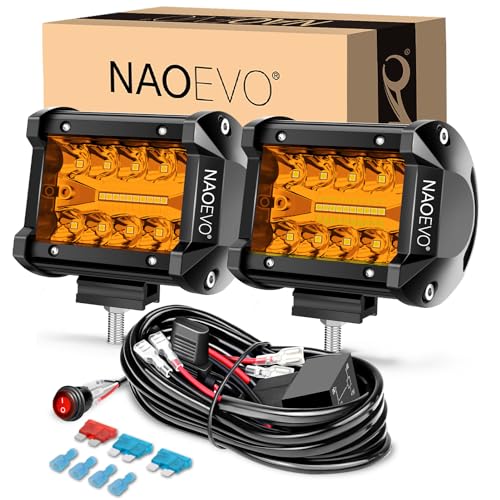 NAOEVO LED Pods Arbejdslygter 10.2 cm 2 Stk.