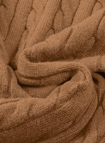 JMIERR Herre Striktrøje Kabelstrik Langærmet Pullover