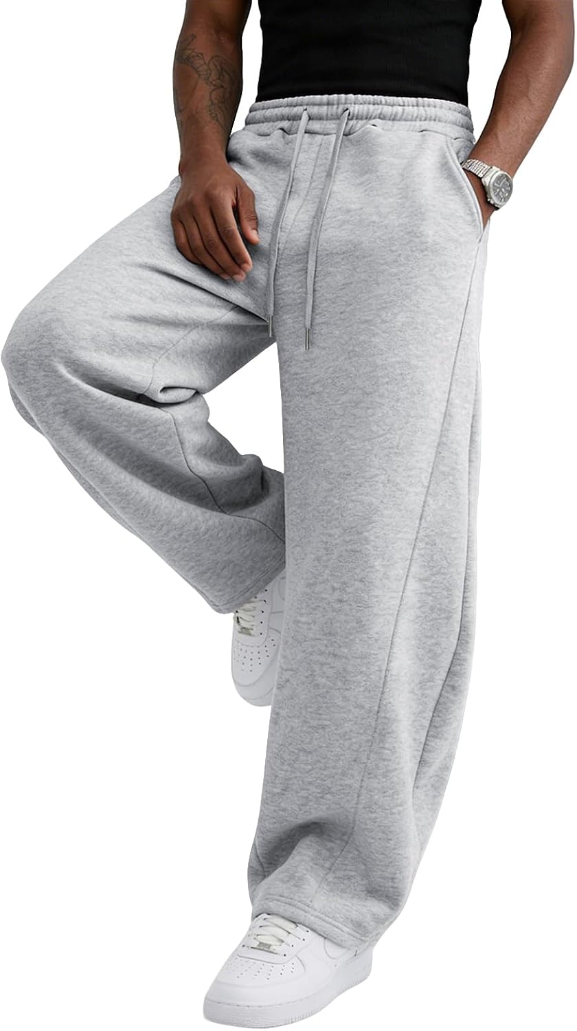 Wangdo Herre Joggingbukser Baggy Wide Leg