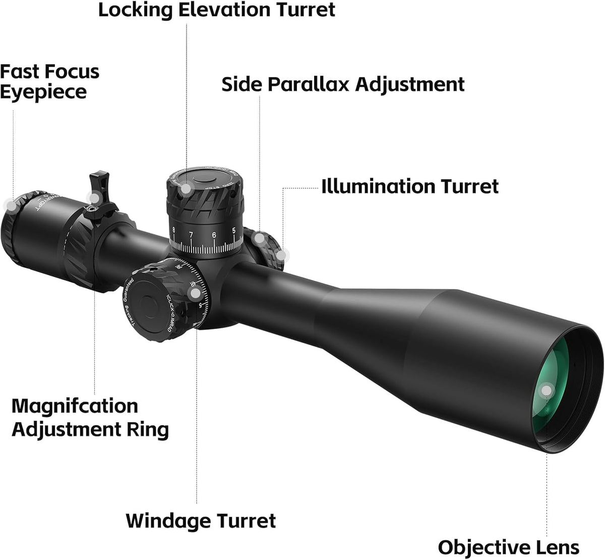 DISCOVERYOPT Kikkertsigte HD 5-30x56 GEN2 PRS FFP 34mm