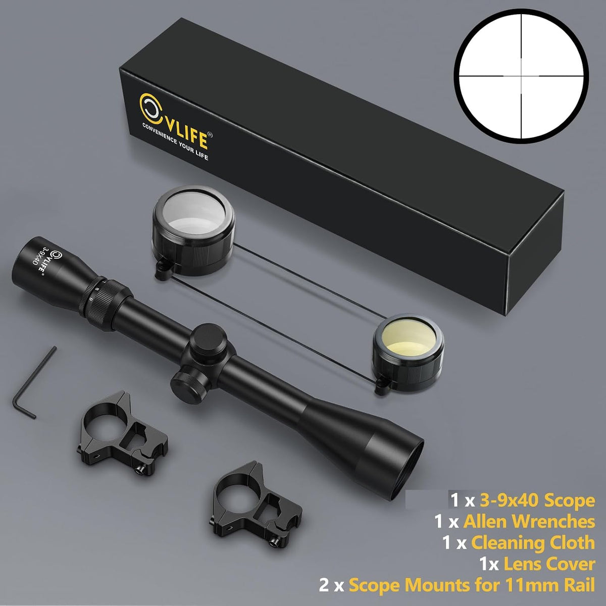 CVLIFE Kikkertsigte R4 Reticle RR-40-RE-FL-11