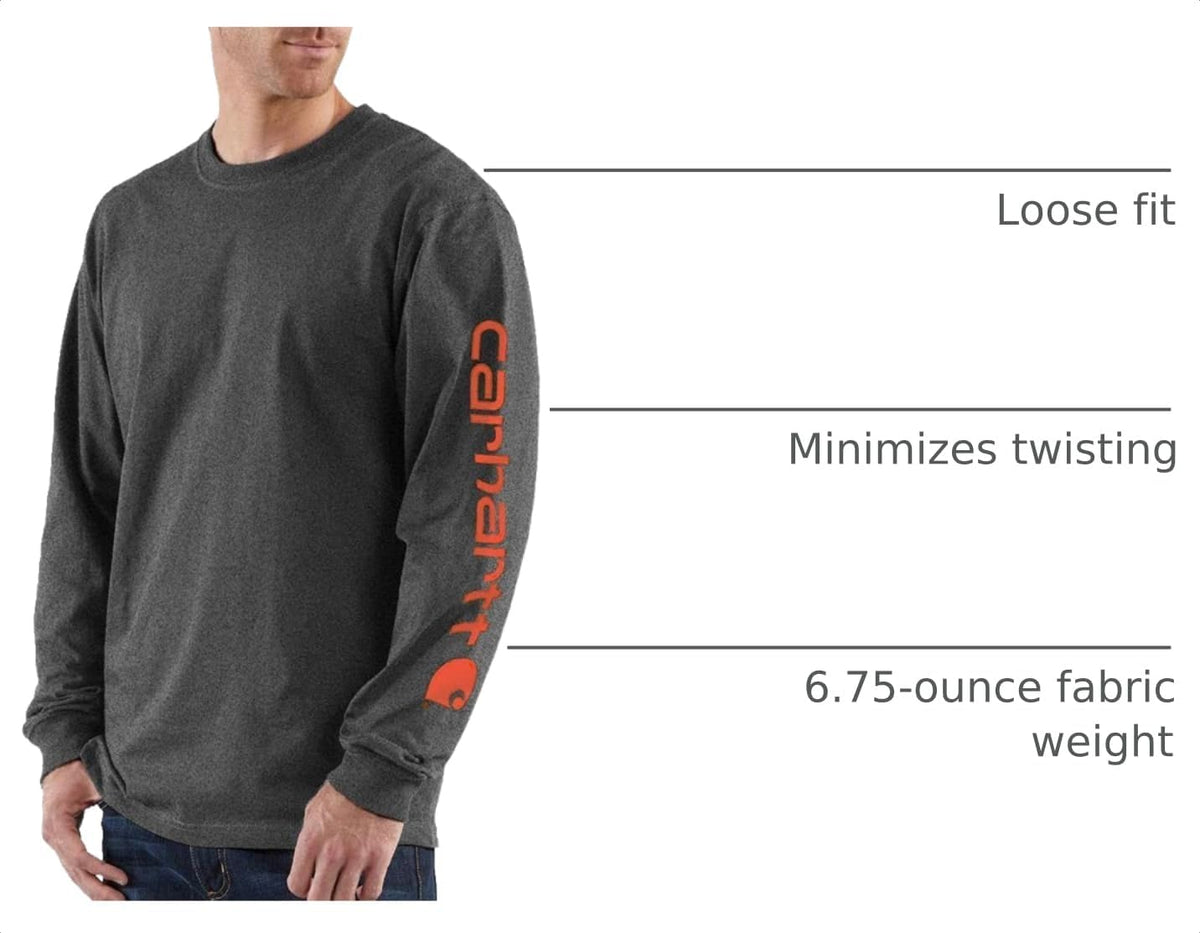 Carhartt Herre T-Shirt Dearborn Langærmet Logo K231