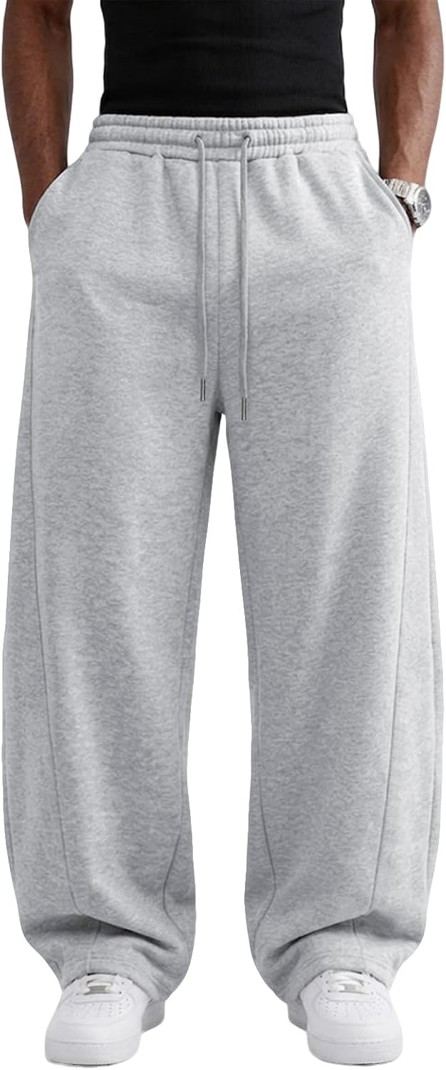 Wangdo Herre Joggingbukser Baggy Wide Leg